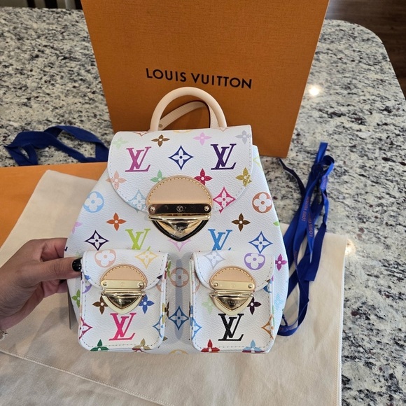 NEW Louis Vuitton x Murakami Venice Backpack in Multicolor Monogram 2025 Release main image 13